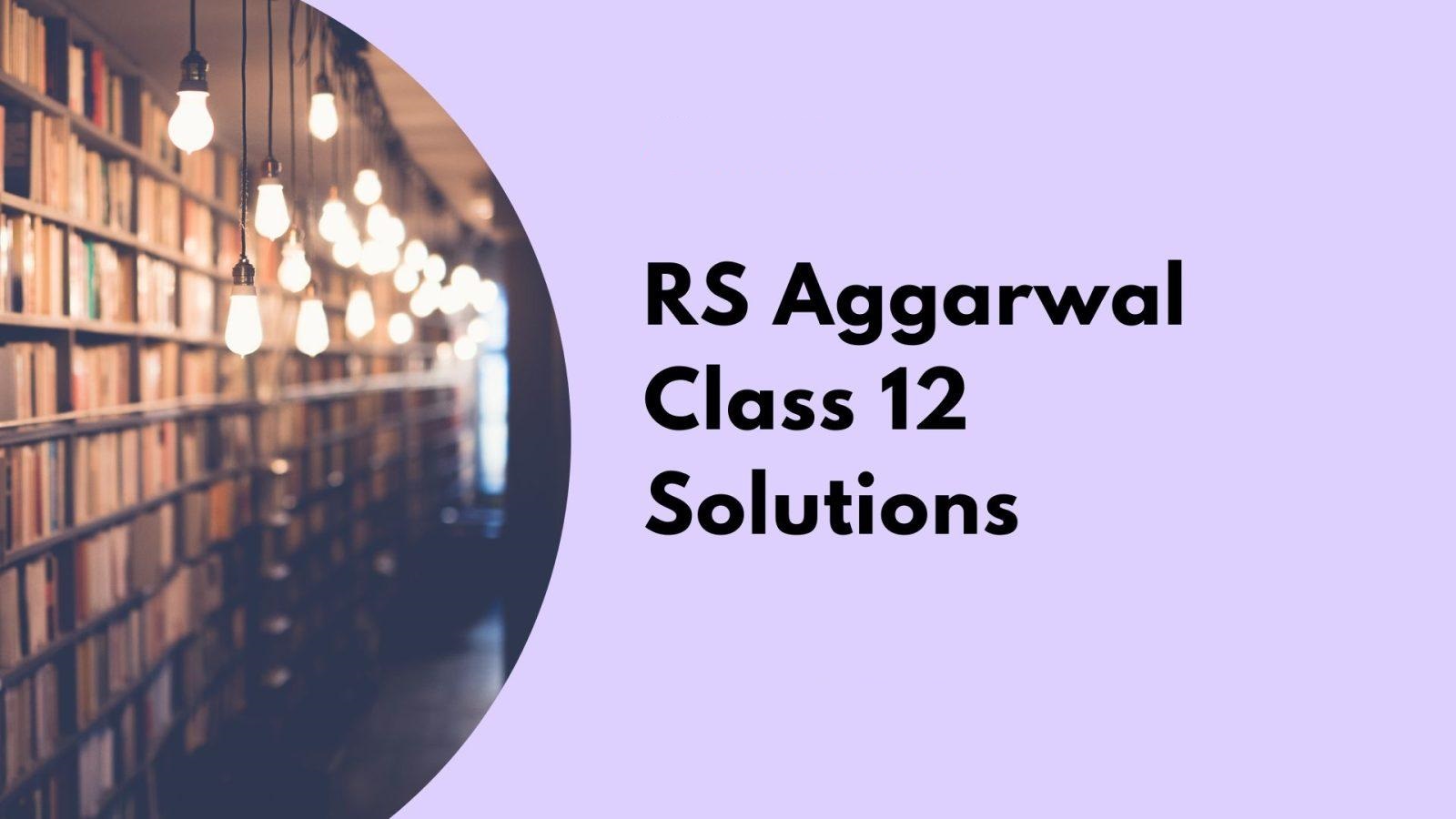 R S Aggarwal Class 11 Mathematics
